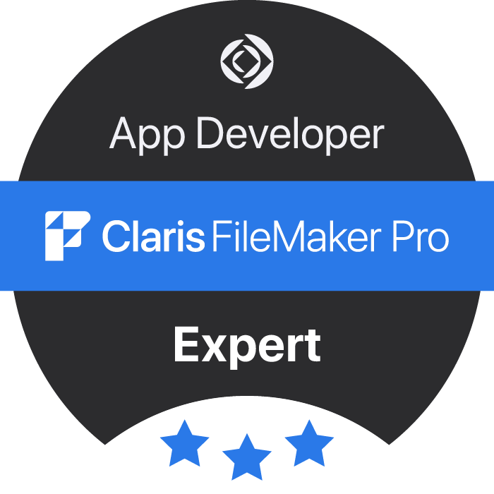 badge concepteur développeur certifié claris filemaker Pro