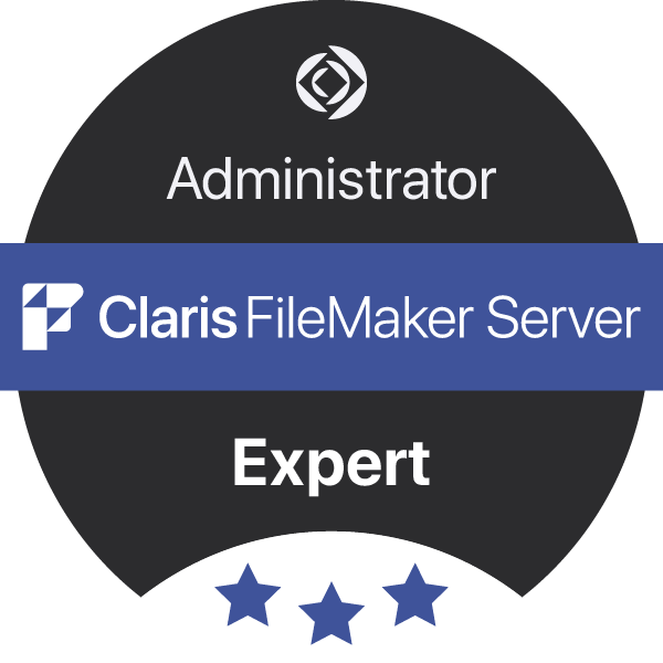 badge concepteur développeur certifié claris filemaker server
